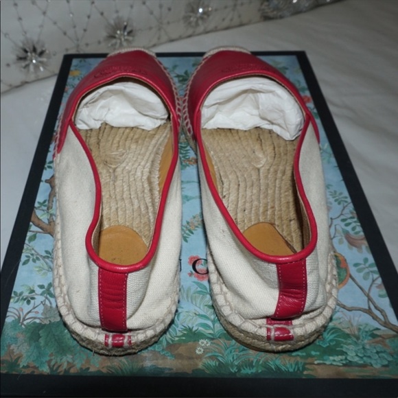 Gucci Leather/Canvas Espadrilles - Picture 9 of 12